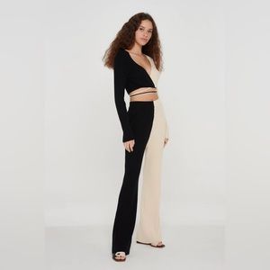 XS COLORBLOCK KNIT PANTS